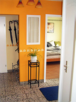 Der Flur der Erdgeschoss-Wohnung