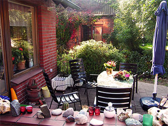 Die Terrasse der Rosenschmiede