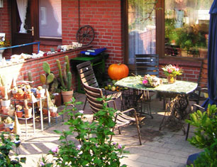 Die Terrasse der Rosenschmiede